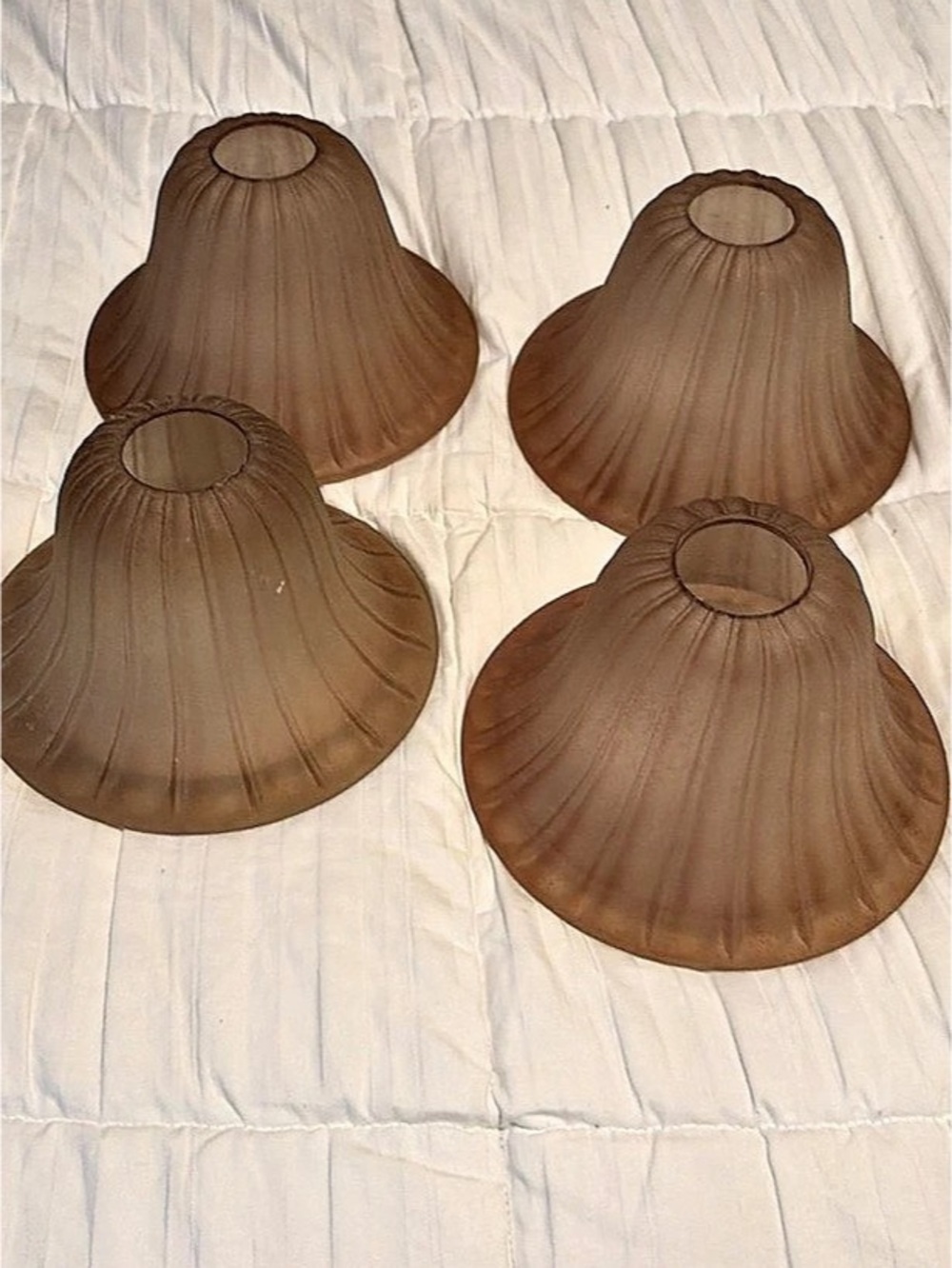 Set of 4 Brown Lamp Shades